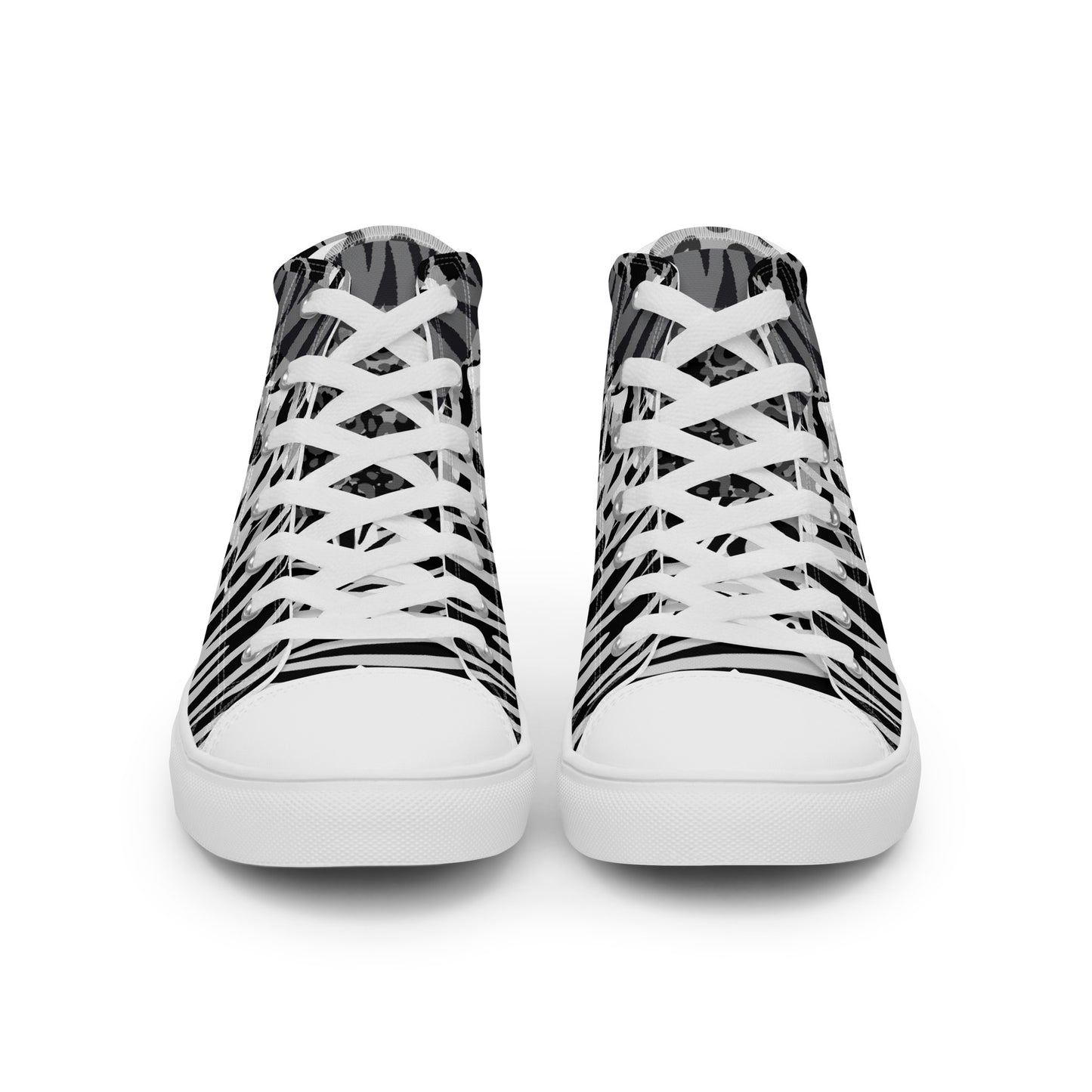 Ladies High Top Canvas Shoes Ice Tiger