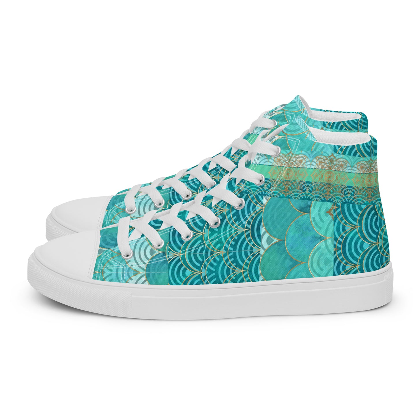 Ladies High Top Canvas Shoes Mermaid Asia