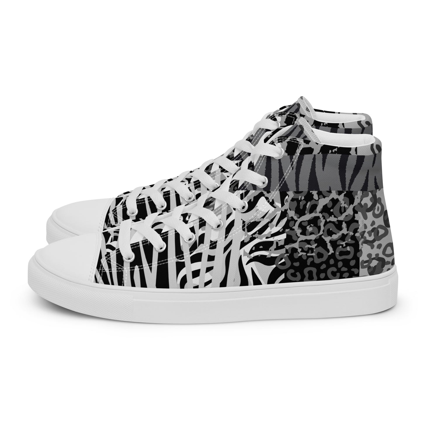 Ladies High Top Canvas Shoes Ice Tiger