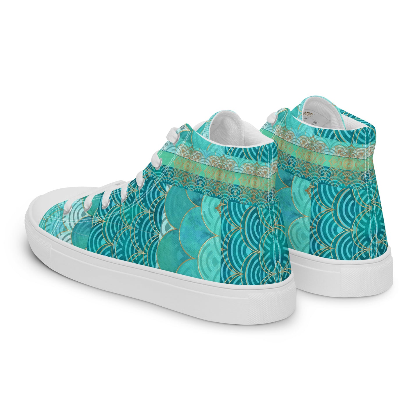 Ladies High Top Canvas Shoes Mermaid Asia