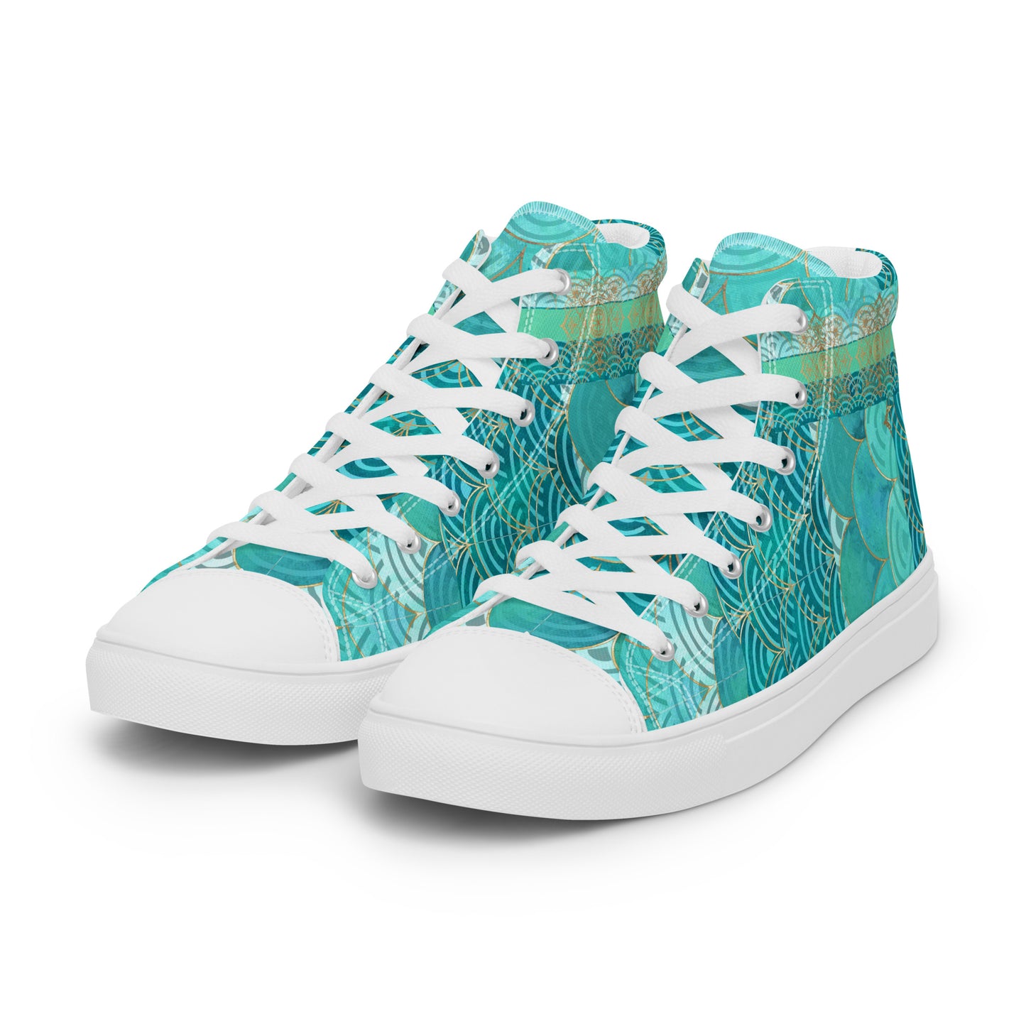 Ladies High Top Canvas Shoes Mermaid Asia