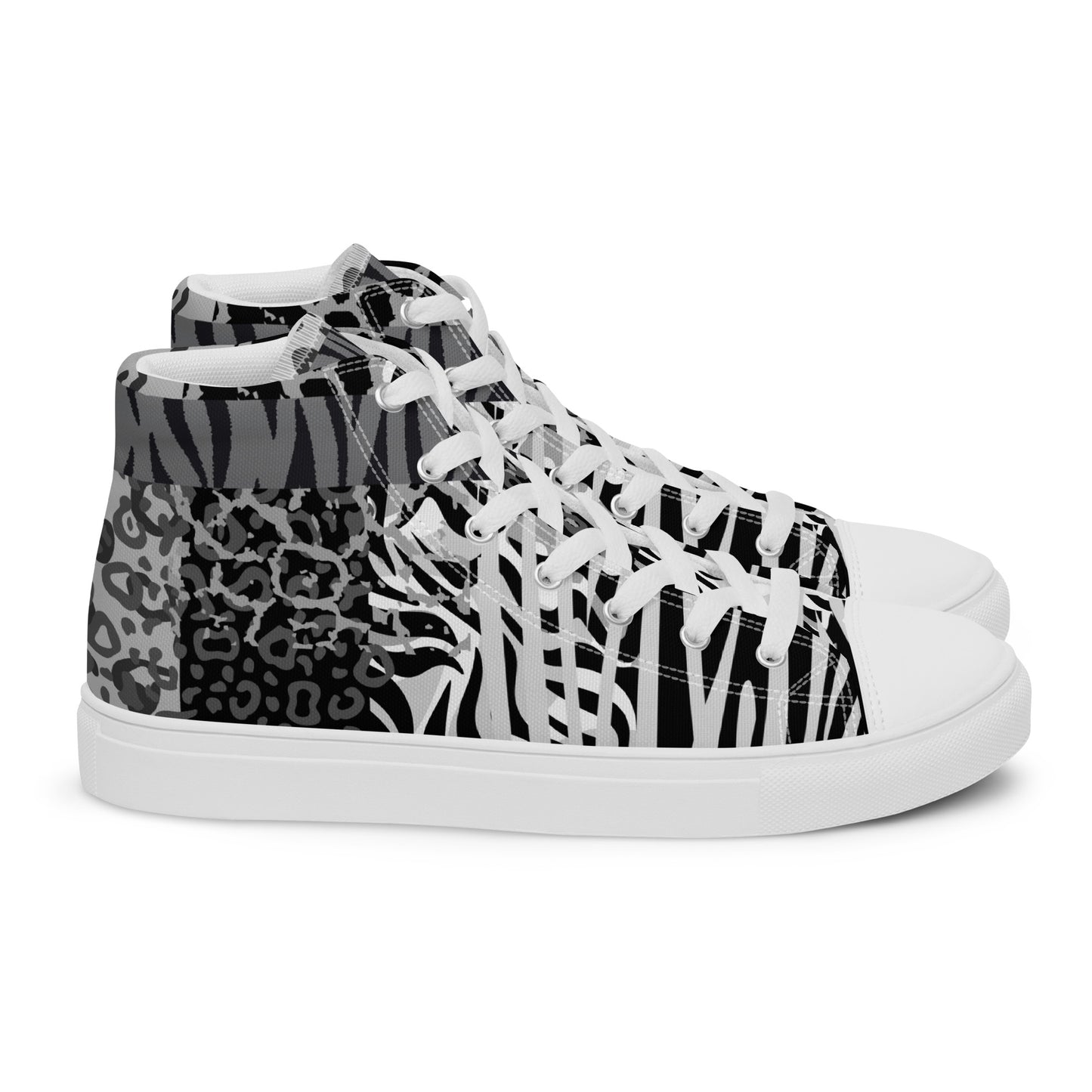 Ladies High Top Canvas Shoes Ice Tiger