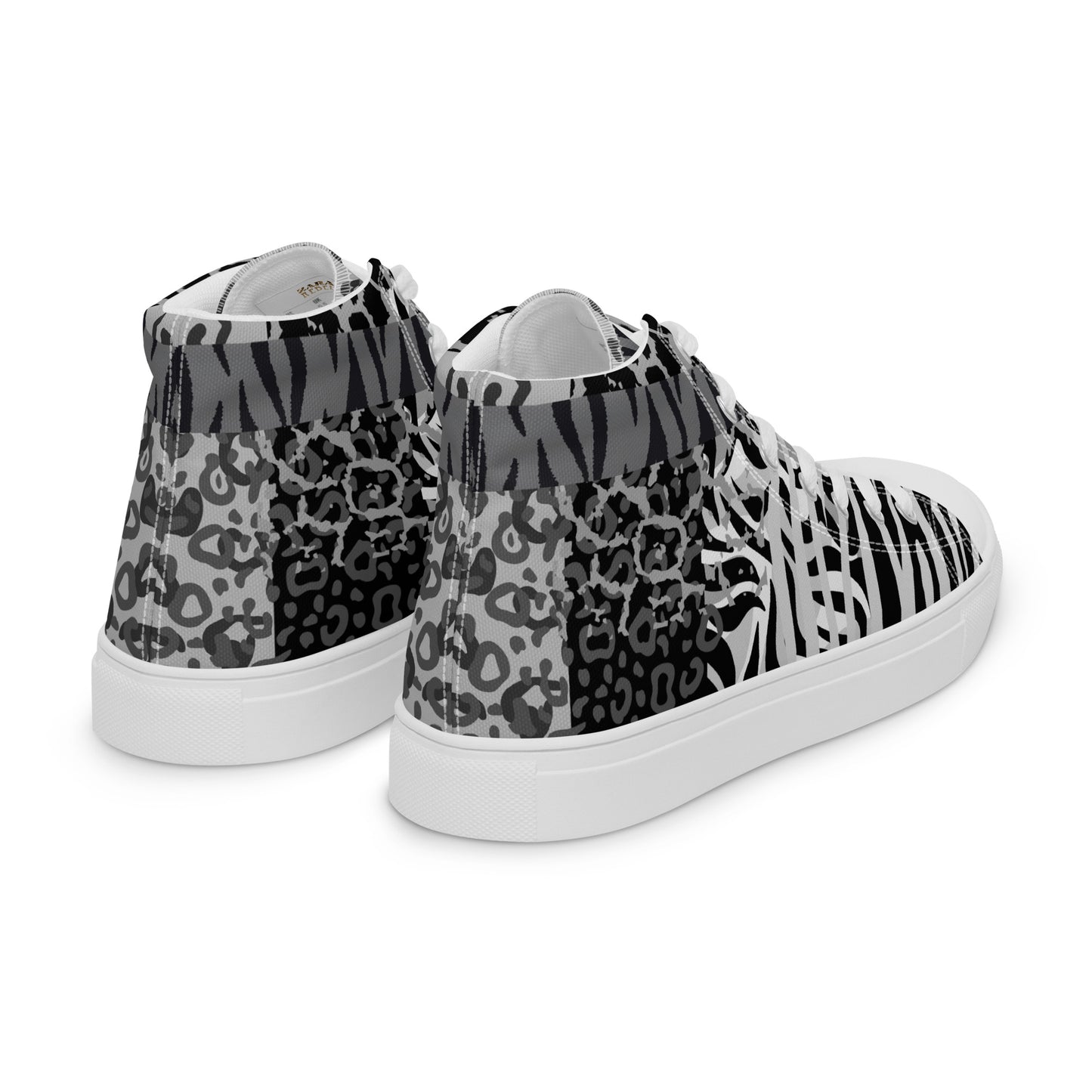 Ladies High Top Canvas Shoes Ice Tiger