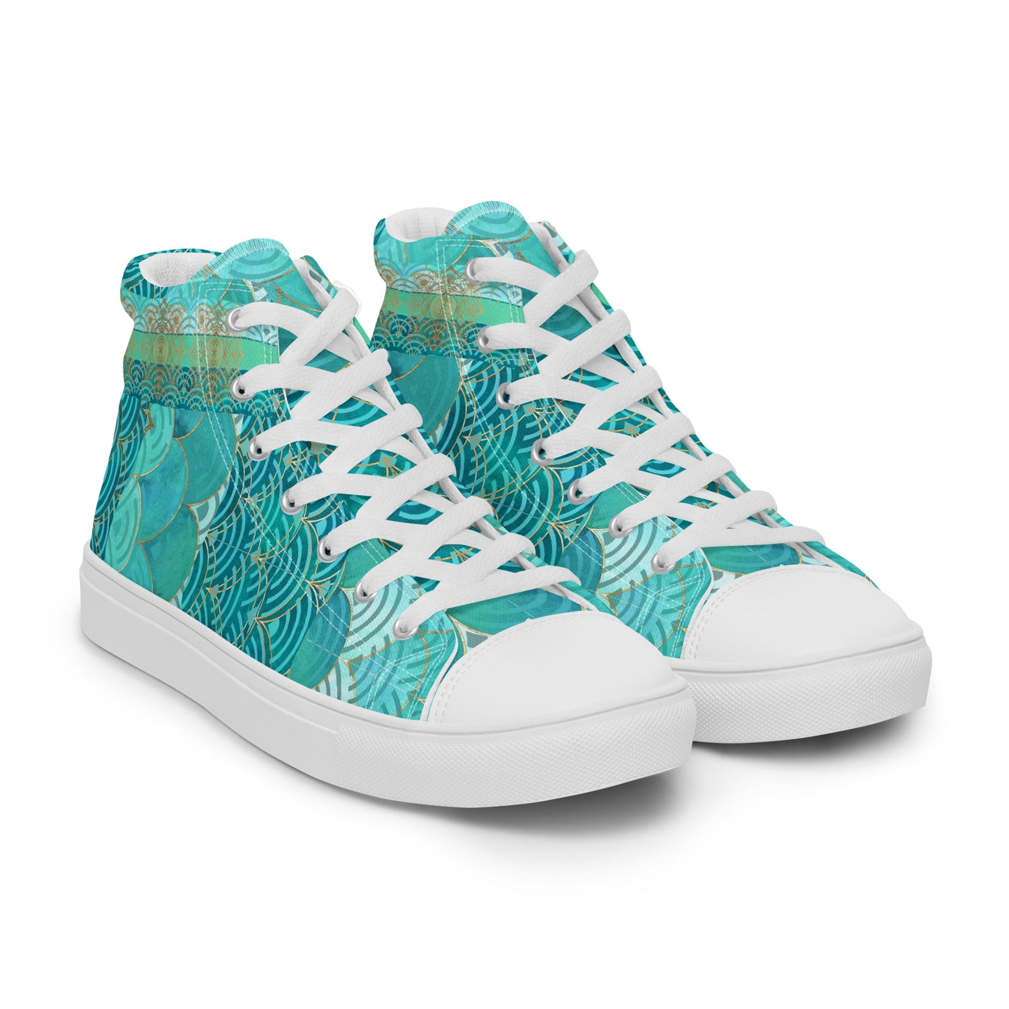 Ladies High Top Canvas Shoes Mermaid Asia