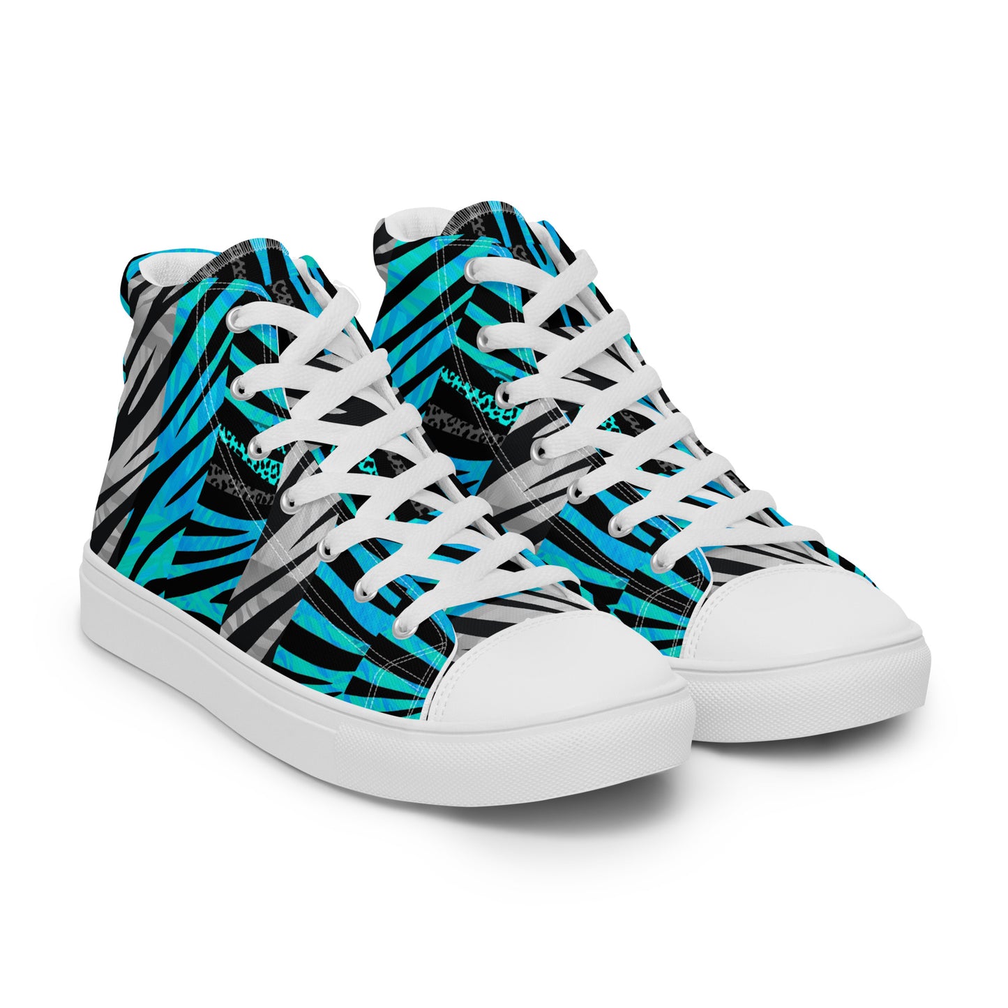 Ladies High Top Canvas Shoes Salty Tiger