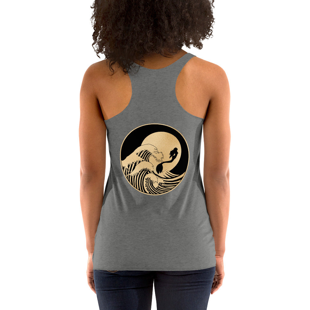 Mermaid Gold Surf Women's Racerback Tank