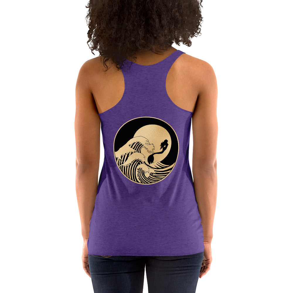 Mermaid Gold Surf Women's Racerback Tank