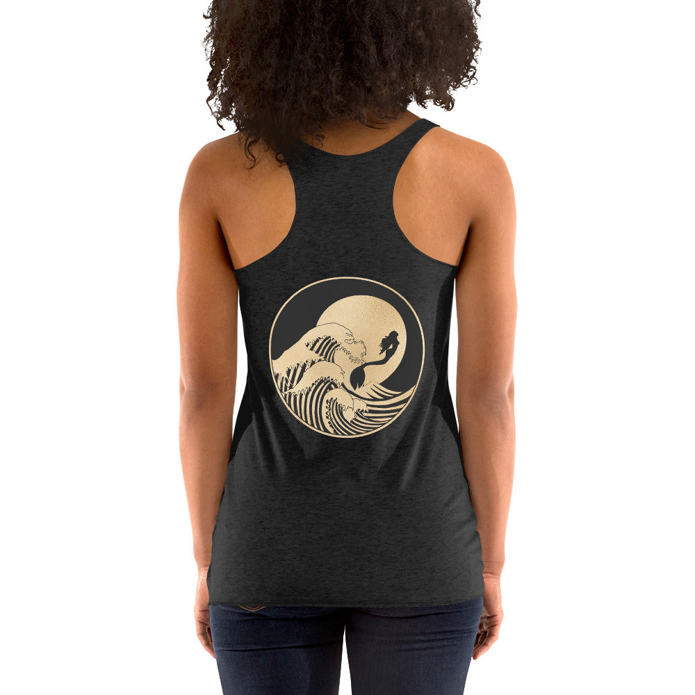 Mermaid Gold Surf Women's Racerback Tank