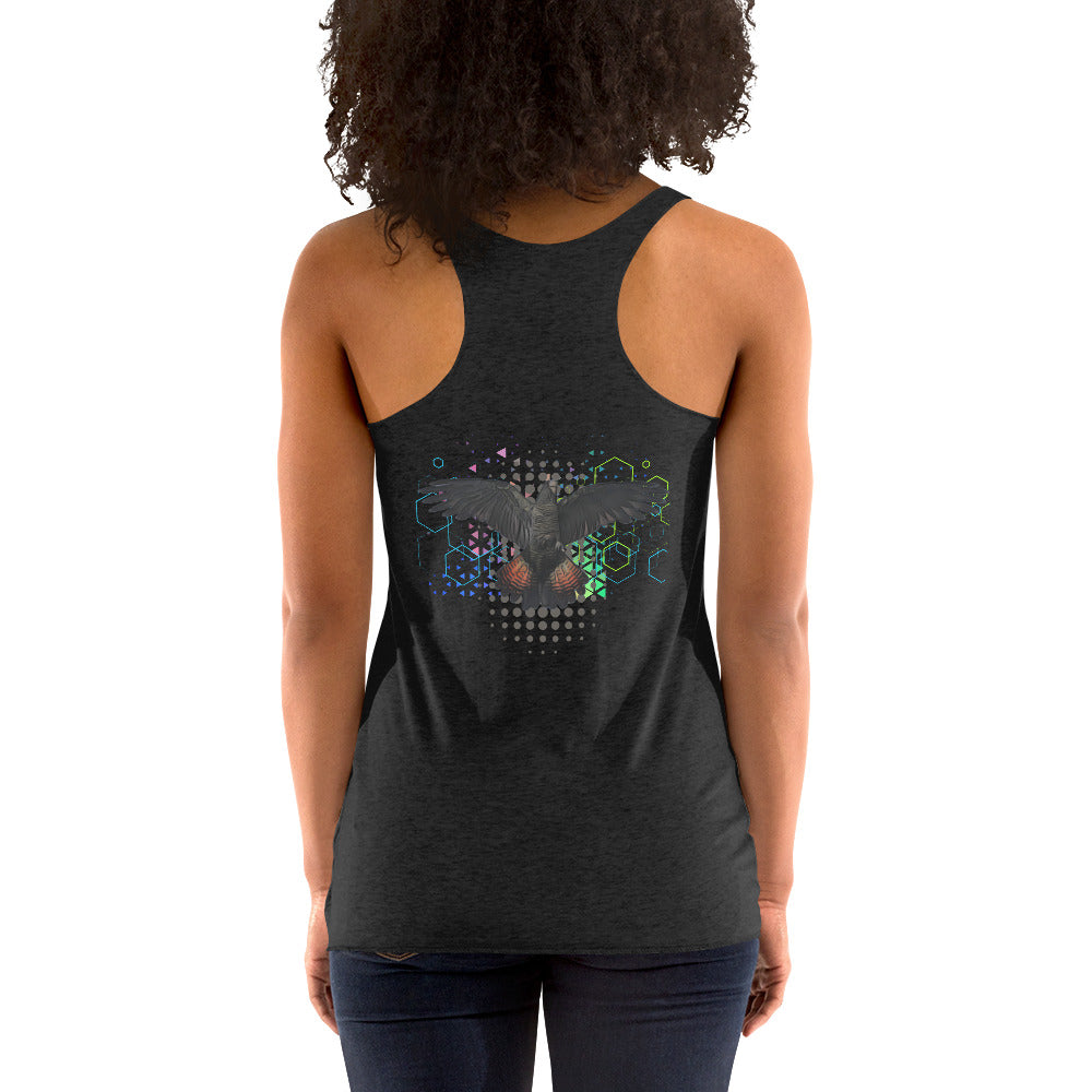 Red-tailed Black-Cockatoo (Calyptorhynchus banksii) Women's Racerback Tank