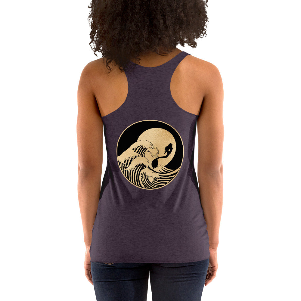 Mermaid Gold Surf Women's Racerback Tank