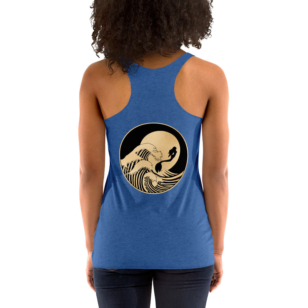 Mermaid Gold Surf Women's Racerback Tank