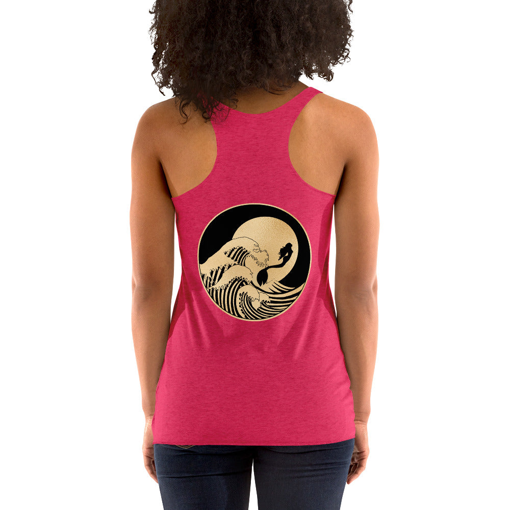 Mermaid Gold Surf Women's Racerback Tank