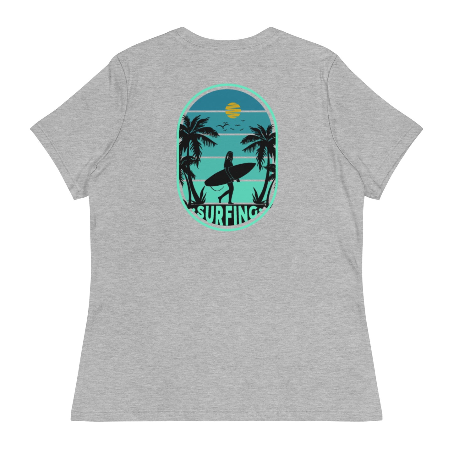 Ladies Eco-Enviro-Friendly & Ethically Sourced Relaxed T-Shirt Surf Day