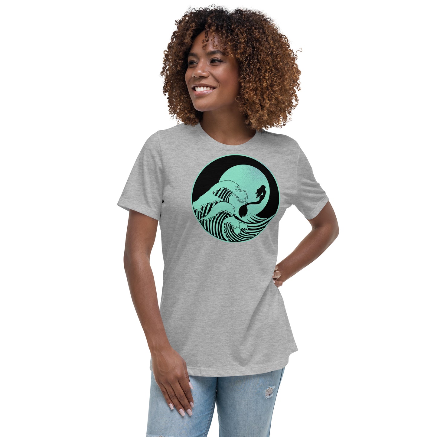 Ladies Eco-Enviro-Friendly & Ethically Sourced Relaxed T-Shirt Mermaid Asia