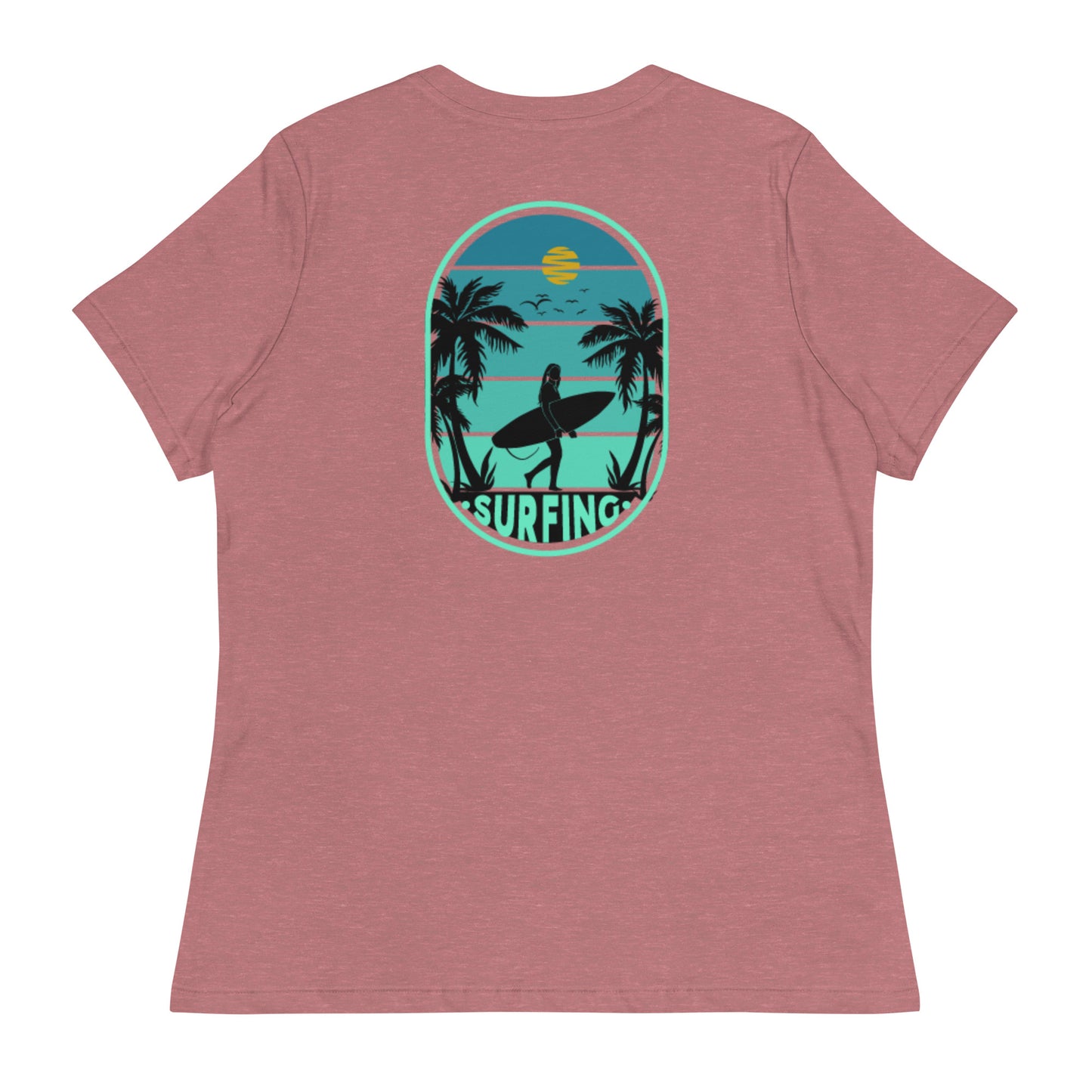 Ladies Eco-Enviro-Friendly & Ethically Sourced Relaxed T-Shirt Surf Day