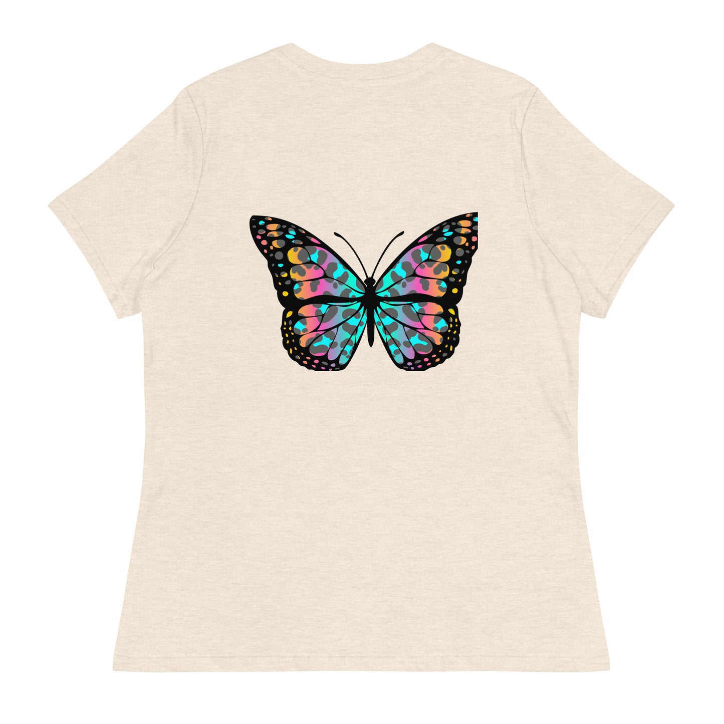 Ladies Eco-Enviro-Friendly & Ethically Sourced Relaxed T-Shirt Butterfly