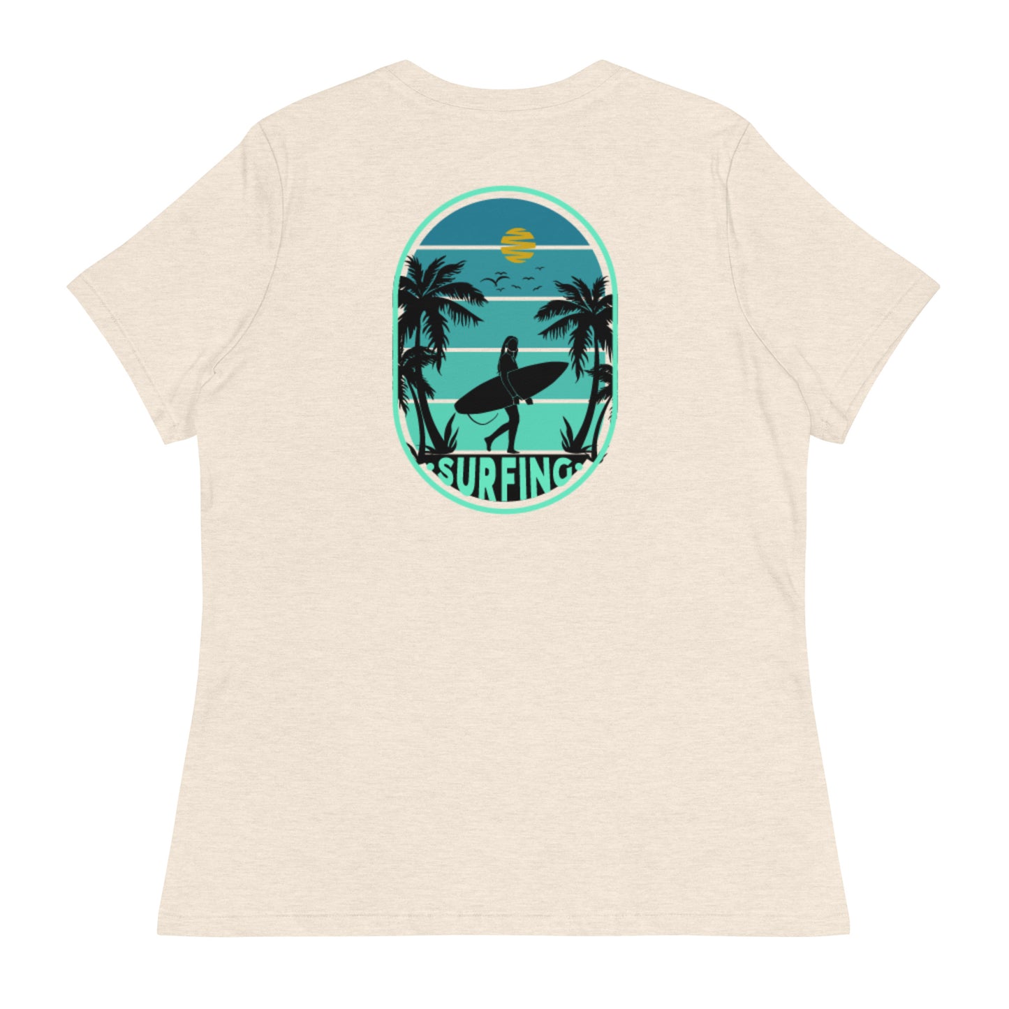 Ladies Eco-Enviro-Friendly & Ethically Sourced Relaxed T-Shirt Surf Day