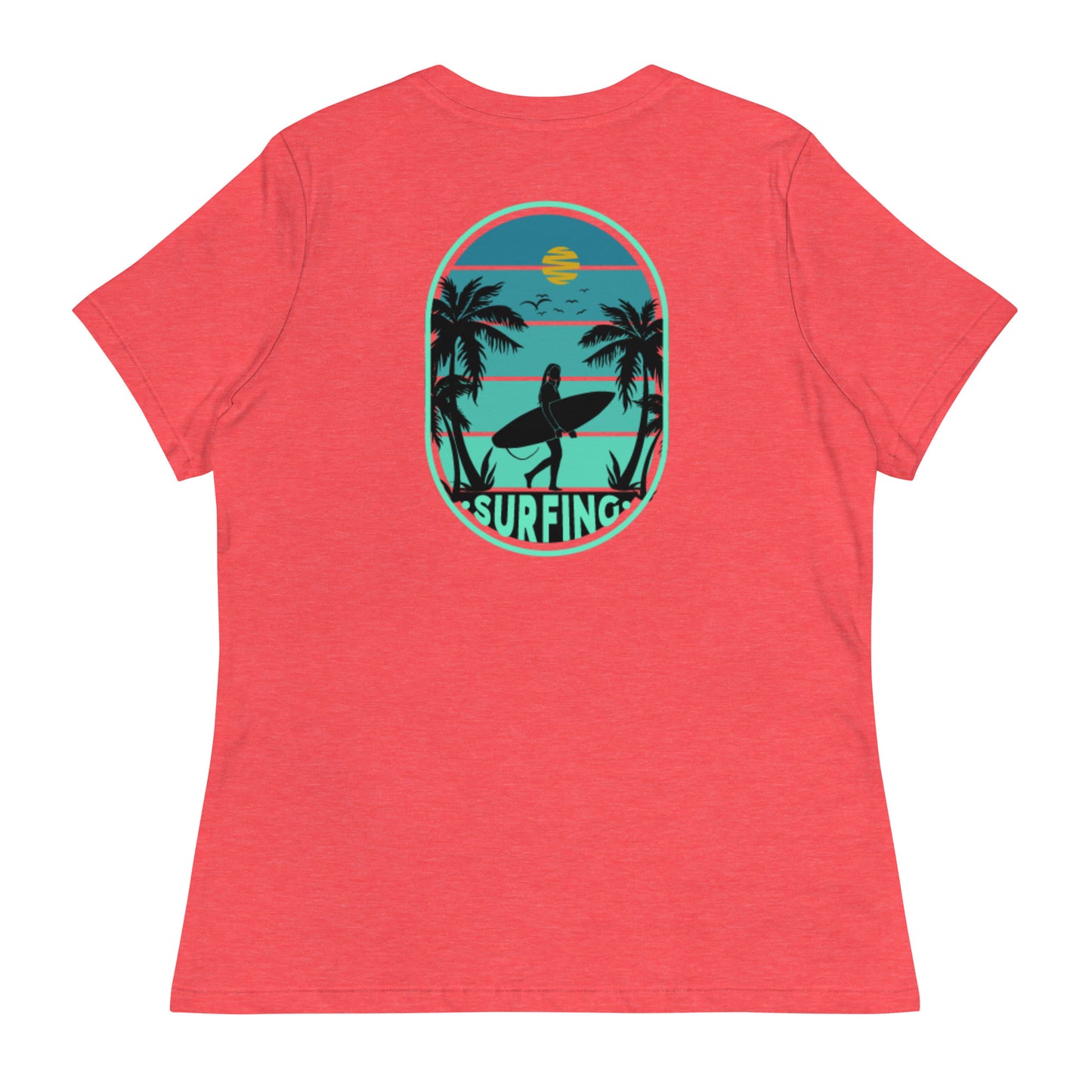 Ladies Eco-Enviro-Friendly & Ethically Sourced Relaxed T-Shirt Surf Day