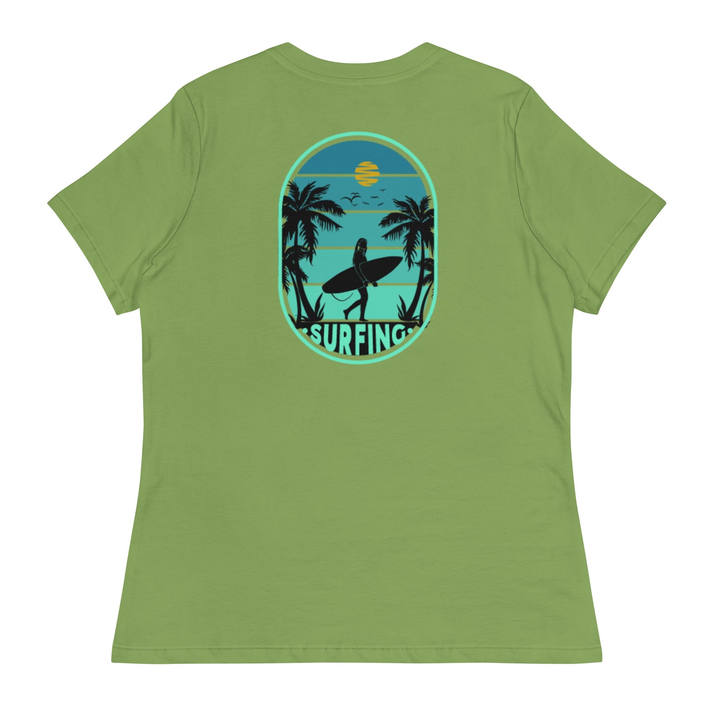 Ladies Eco-Enviro-Friendly & Ethically Sourced Relaxed T-Shirt Surf Day