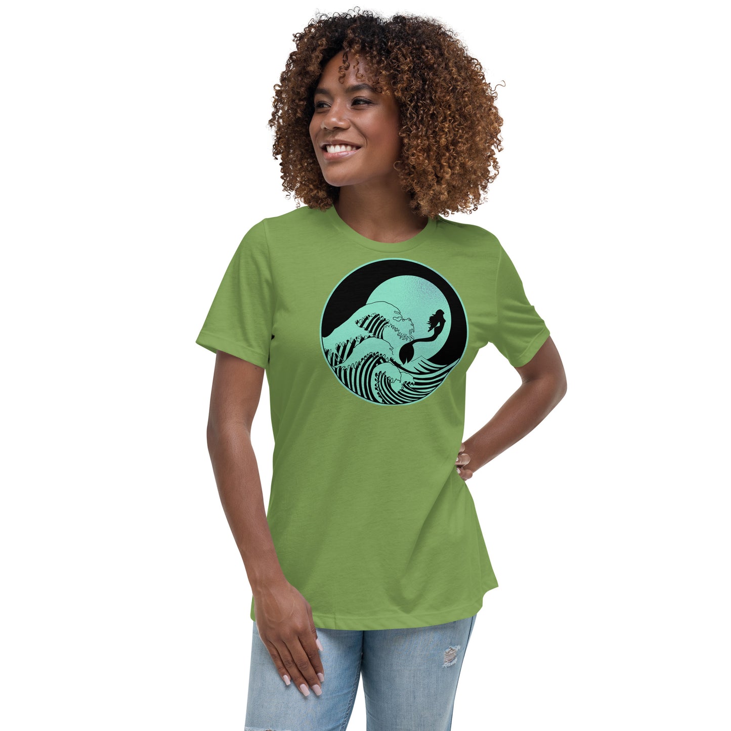 Ladies Eco-Enviro-Friendly & Ethically Sourced Relaxed T-Shirt Mermaid Asia