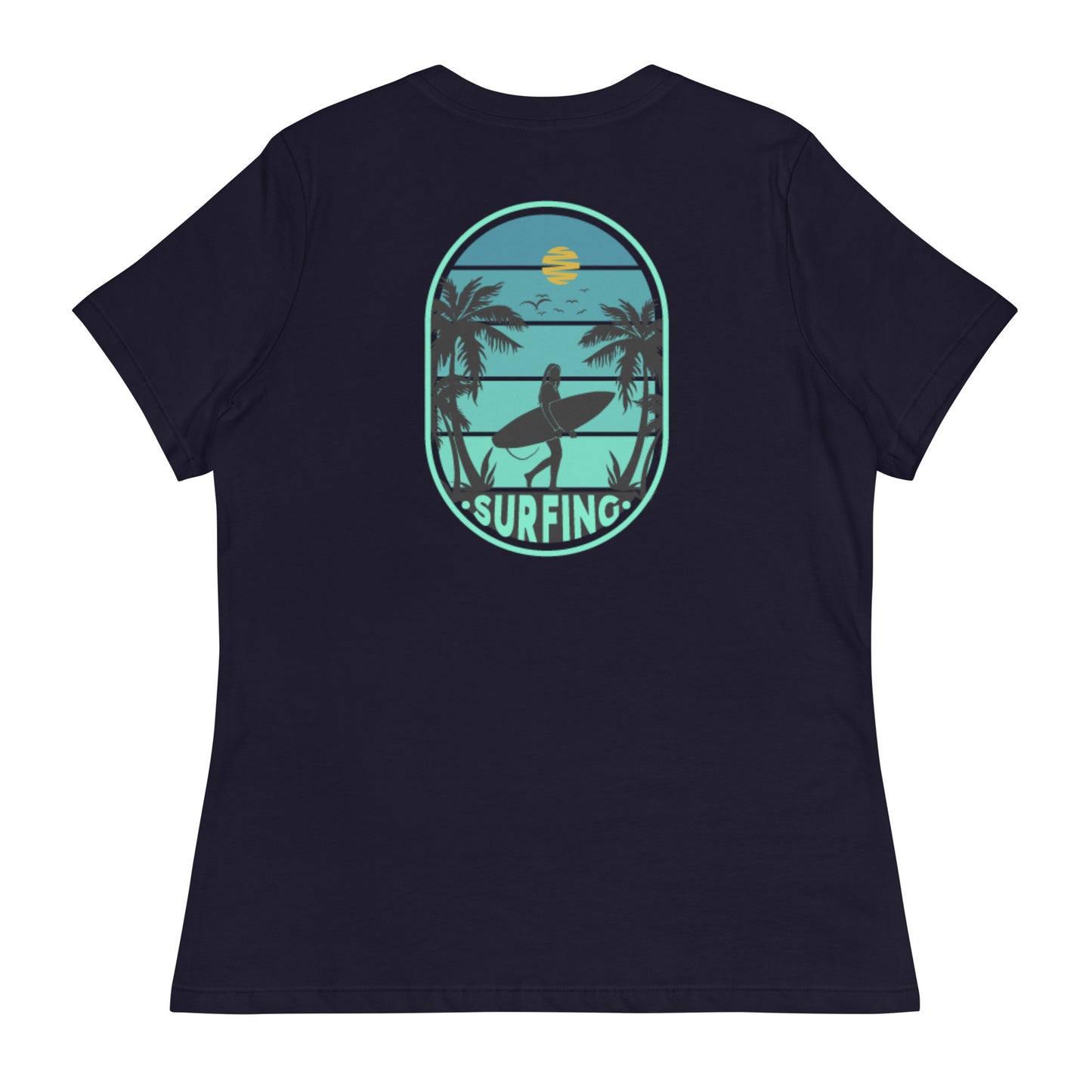 Ladies Eco-Enviro-Friendly & Ethically Sourced Relaxed T-Shirt Surf Day