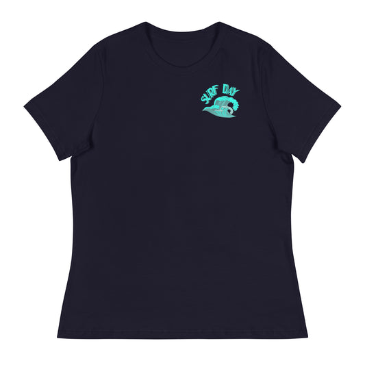 Ladies Eco-Enviro-Friendly & Ethically Sourced Relaxed T-Shirt Surf Day