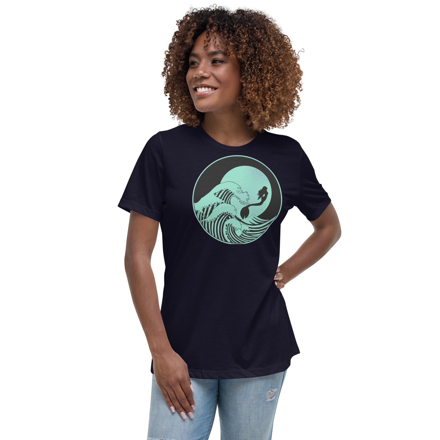 Ladies Eco-Enviro-Friendly & Ethically Sourced Relaxed T-Shirt Mermaid Asia