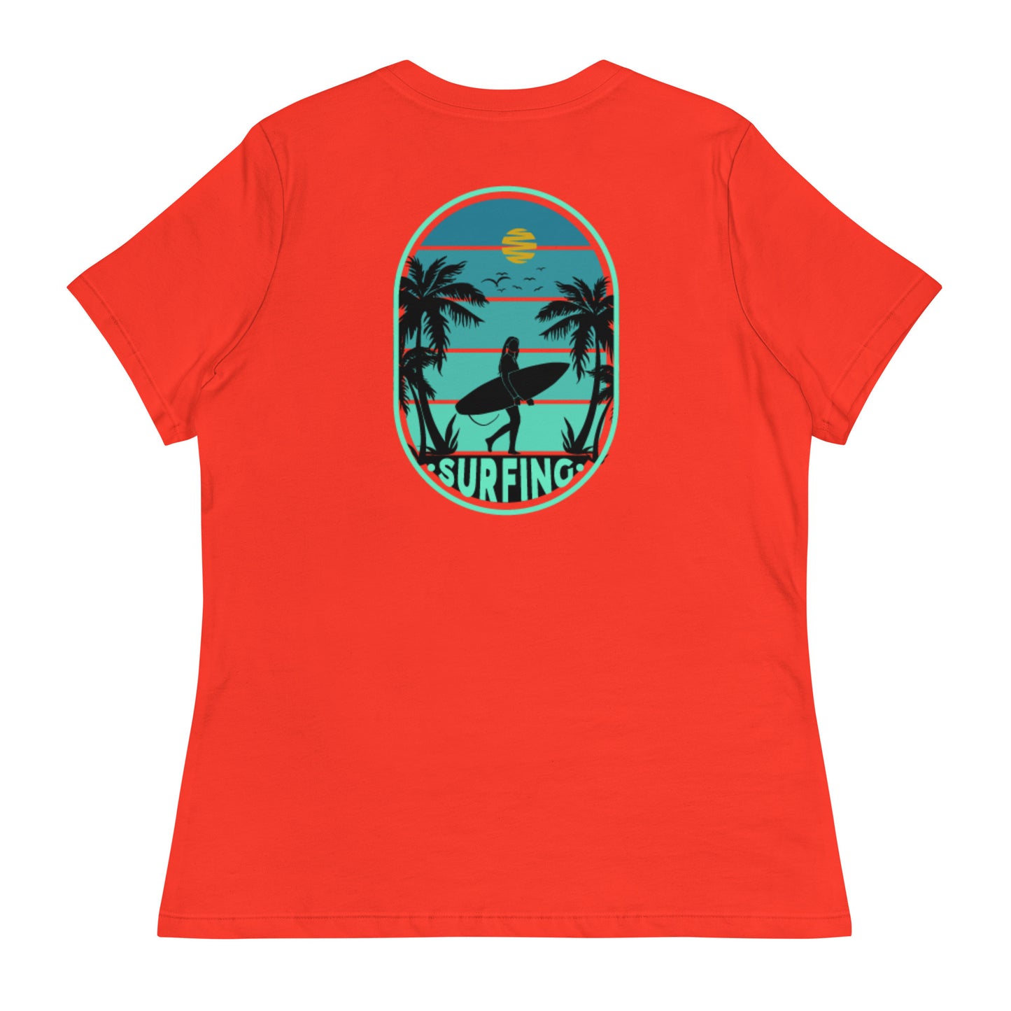 Ladies Eco-Enviro-Friendly & Ethically Sourced Relaxed T-Shirt Surf Day