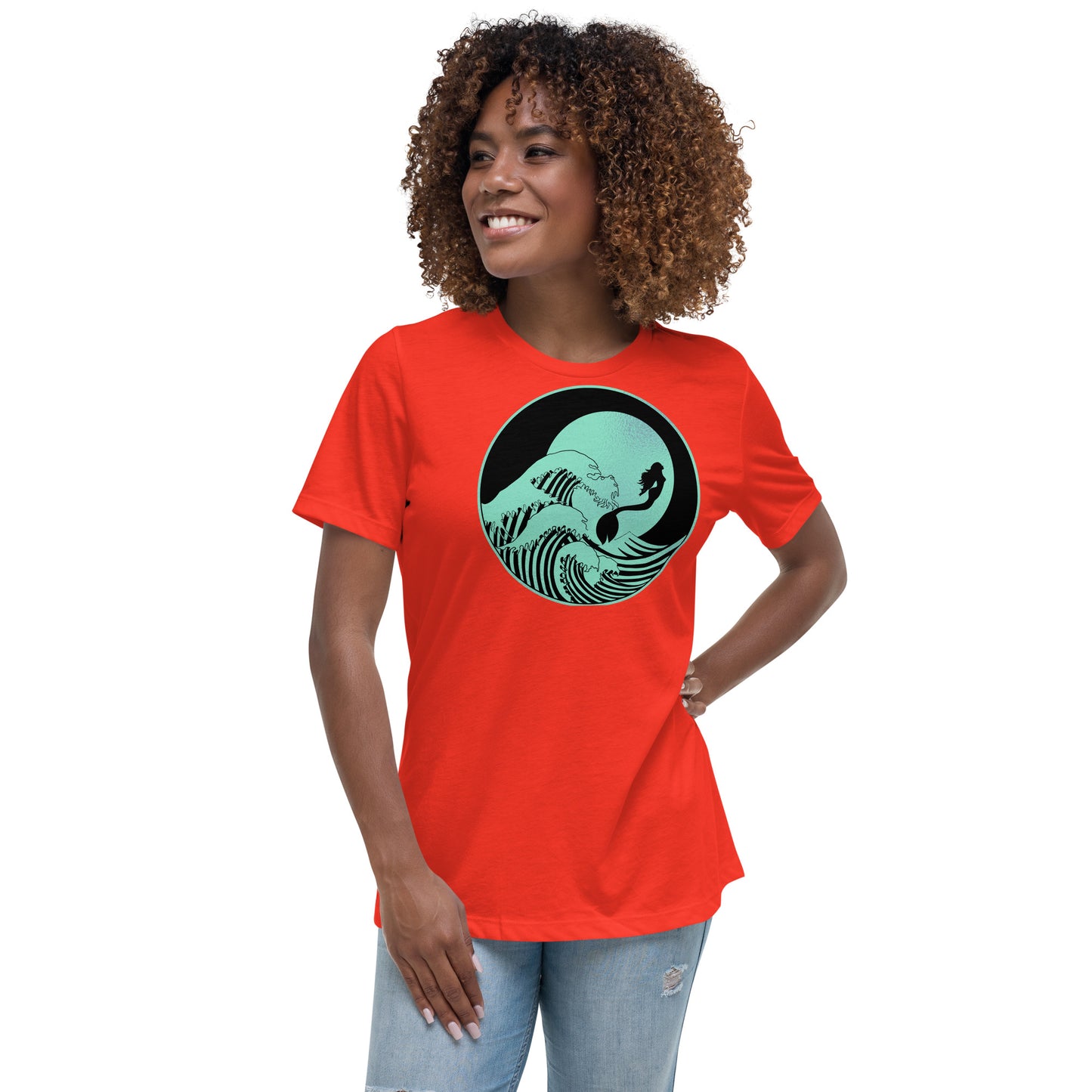 Ladies Eco-Enviro-Friendly & Ethically Sourced Relaxed T-Shirt Mermaid Asia