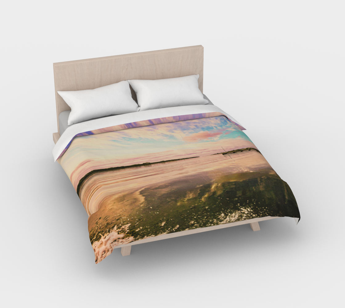 Luxury Premium Cotton Sateen Duvet Sunset River