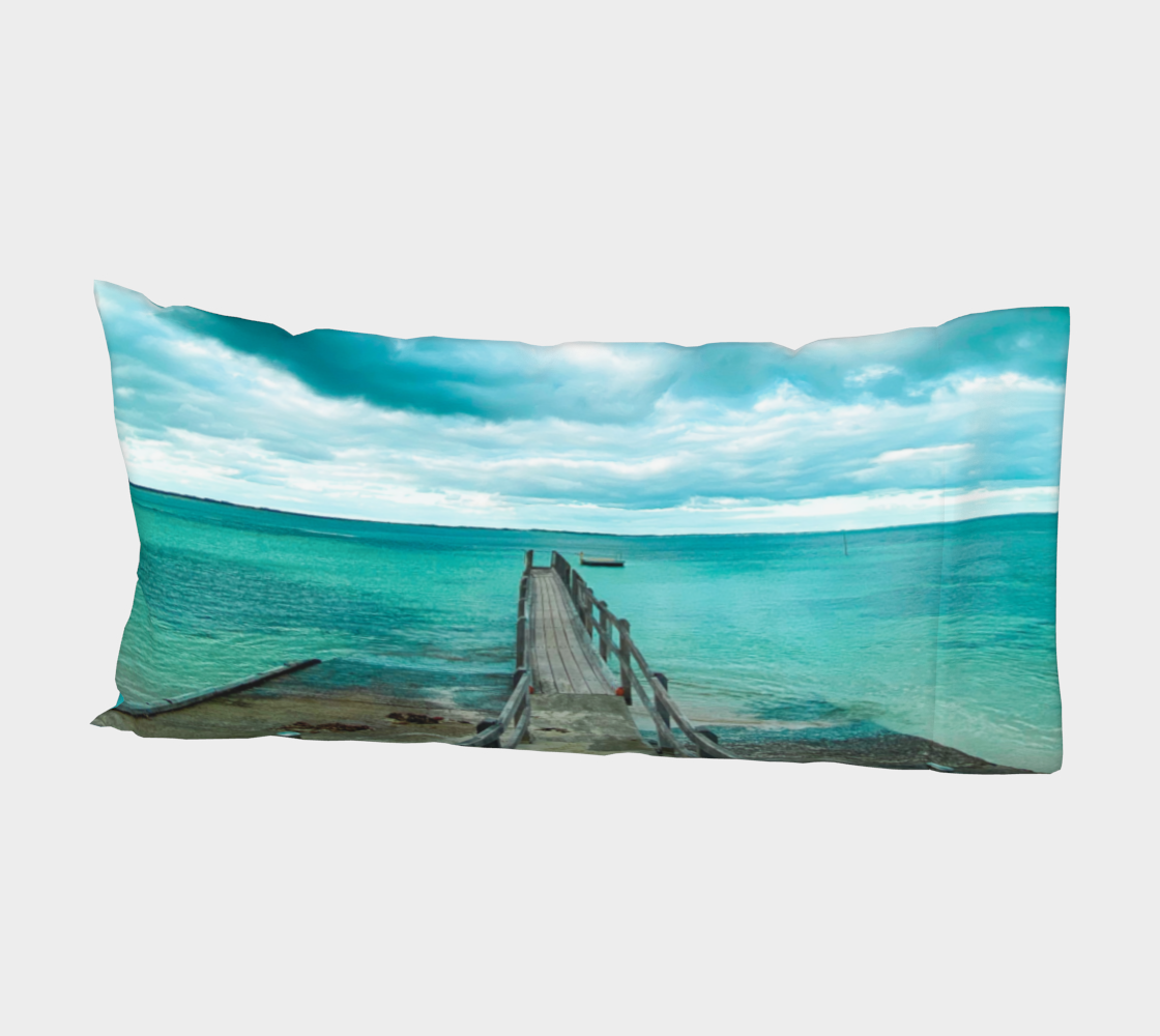 Luxury Premium Cotton Sateen or Silk Twill Pillow Sleeve Flinders Bay Jetty