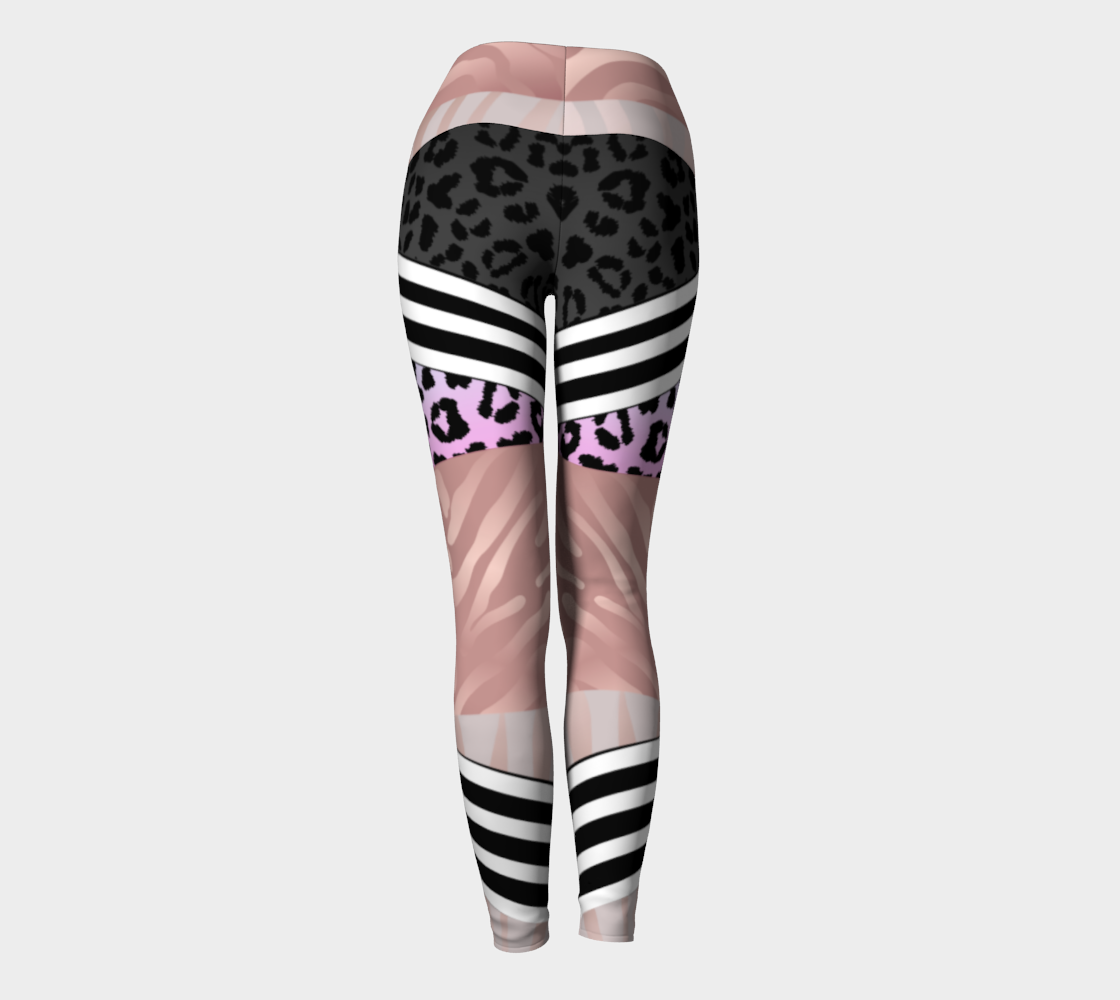 Luxury Super Wide Waist Eco Polyester Leggings Easy Tiger