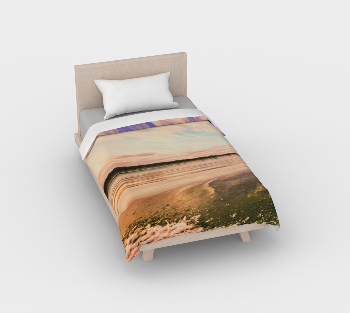 Luxury Premium Cotton Sateen Duvet Sunset River