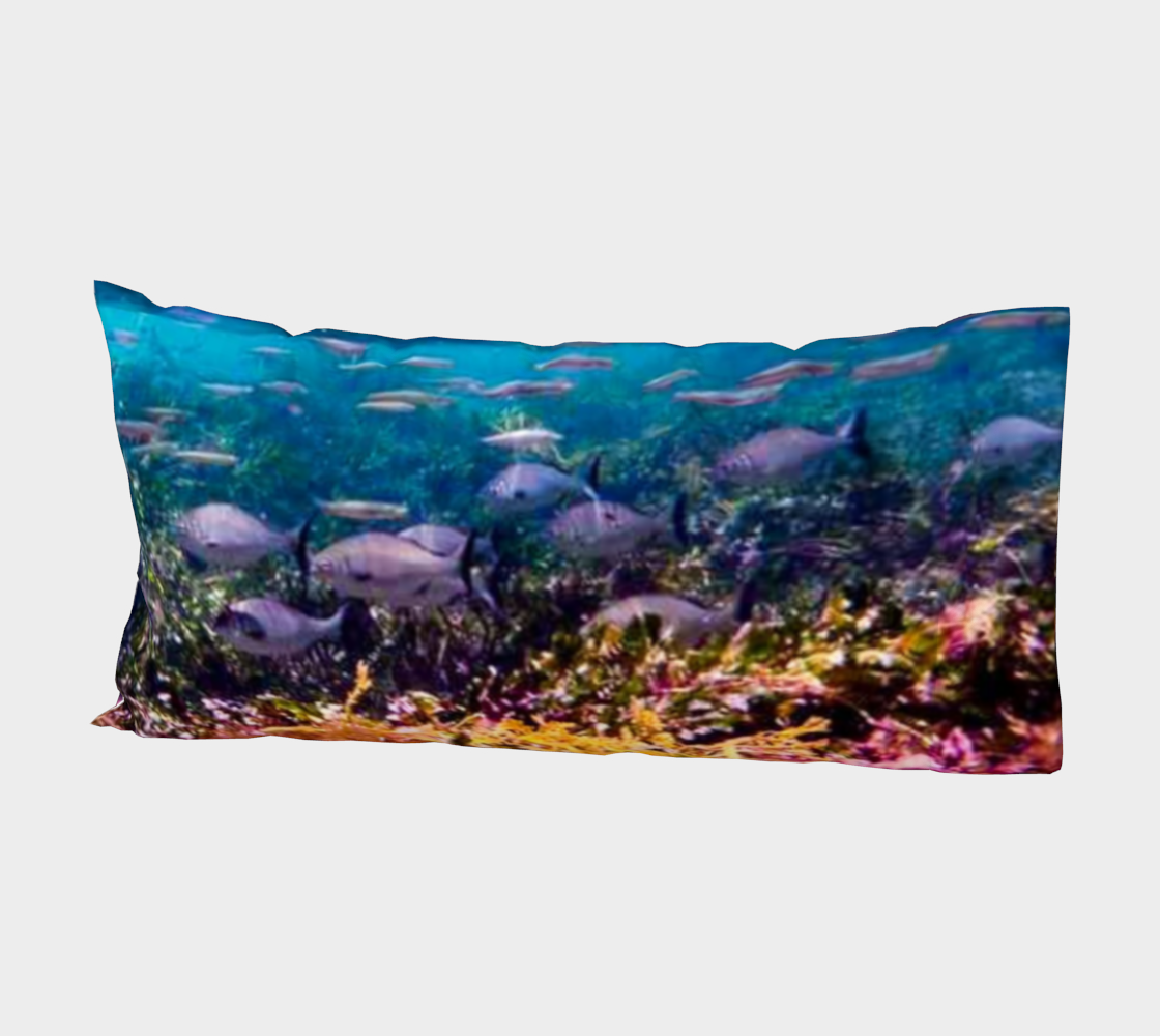 Luxury Premium Cotton Sateen or Silk Twill Pillow Sleeve Ocean Diver