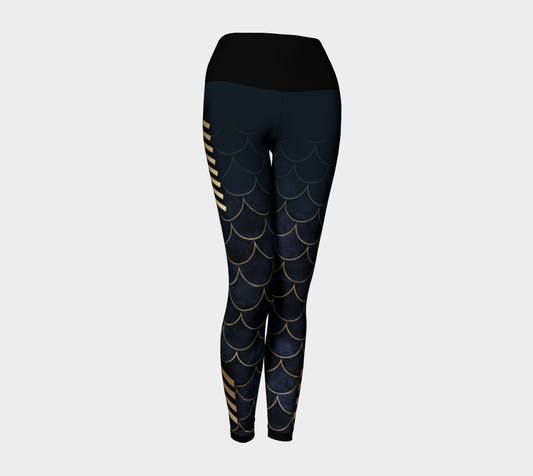 Luxury Super Wide Waist Eco Polyester Leggings Pearl