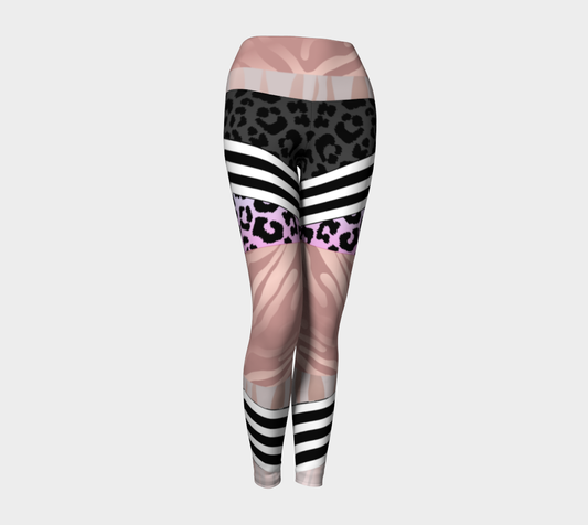 Luxury Super Wide Waist Eco Polyester Leggings Easy Tiger