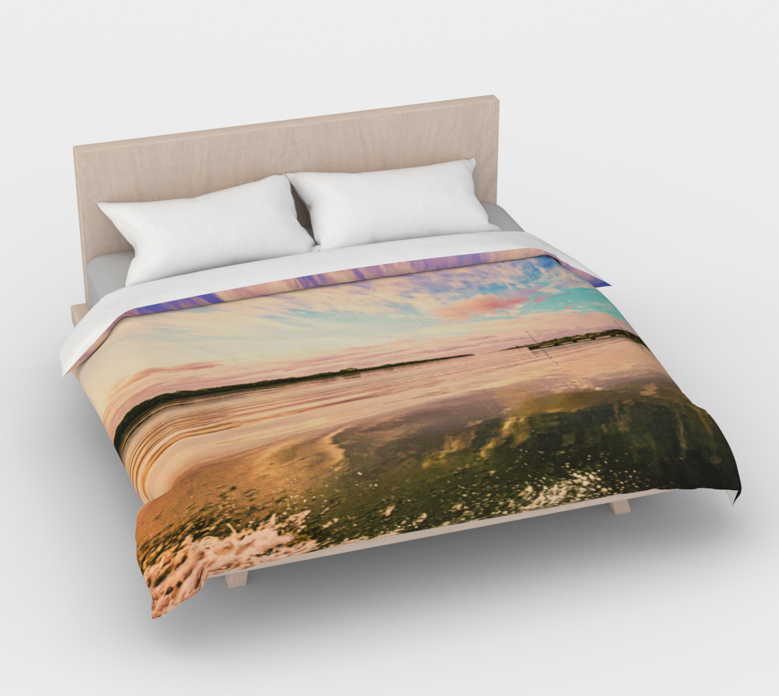 Luxury Premium Cotton Sateen Duvet Sunset River