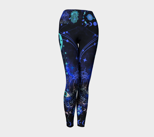 Luxury Super Wide Waist Eco Polyester Leggings Lunar