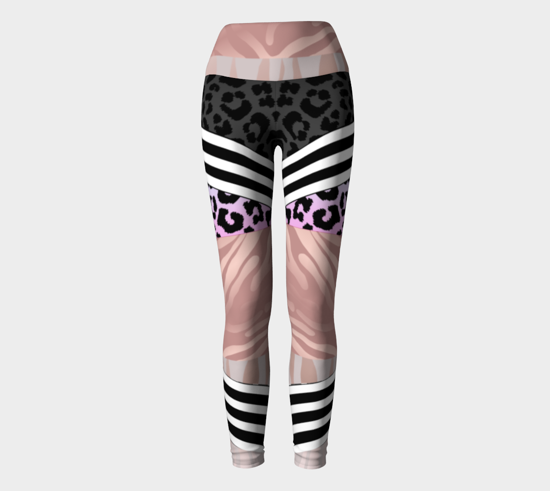 Luxury Super Wide Waist Eco Polyester Leggings Easy Tiger